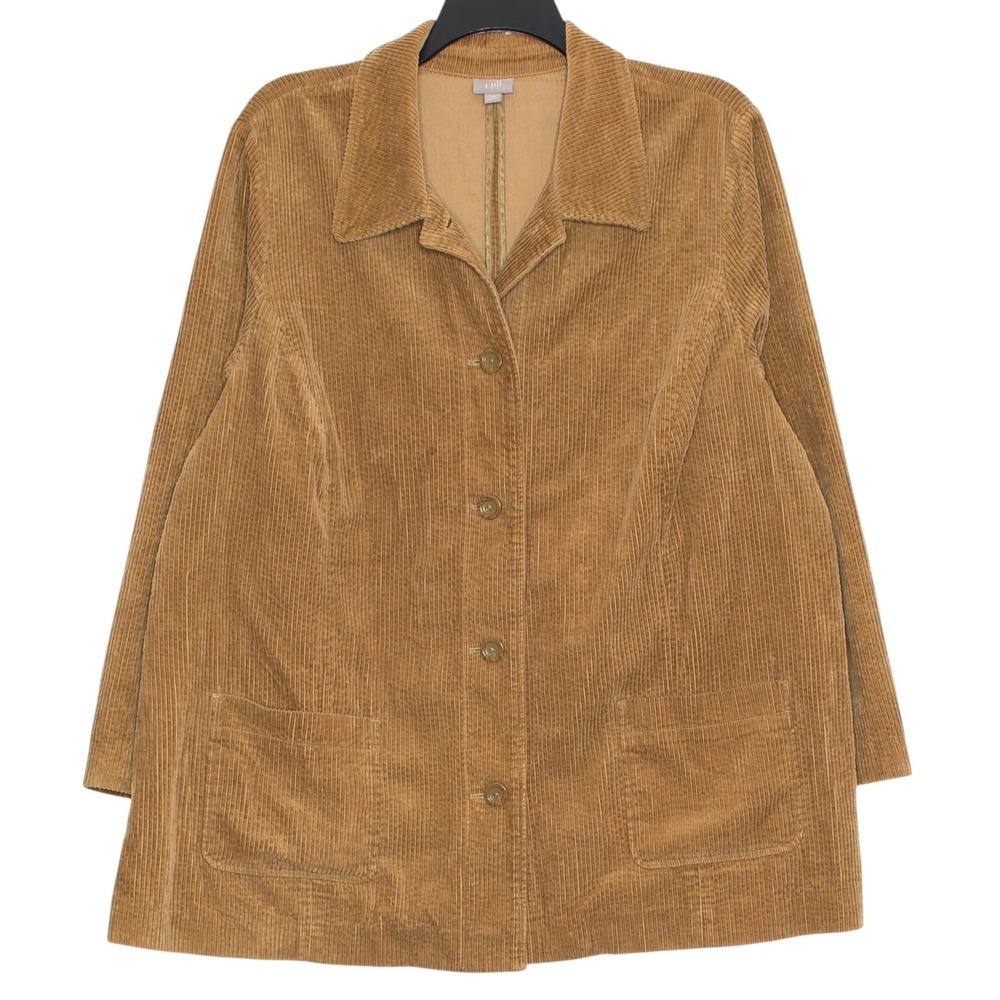 J Jill Barn Jacket Wide Wale Corduroy Chore Coat Workwear Utility Plus Size 3X